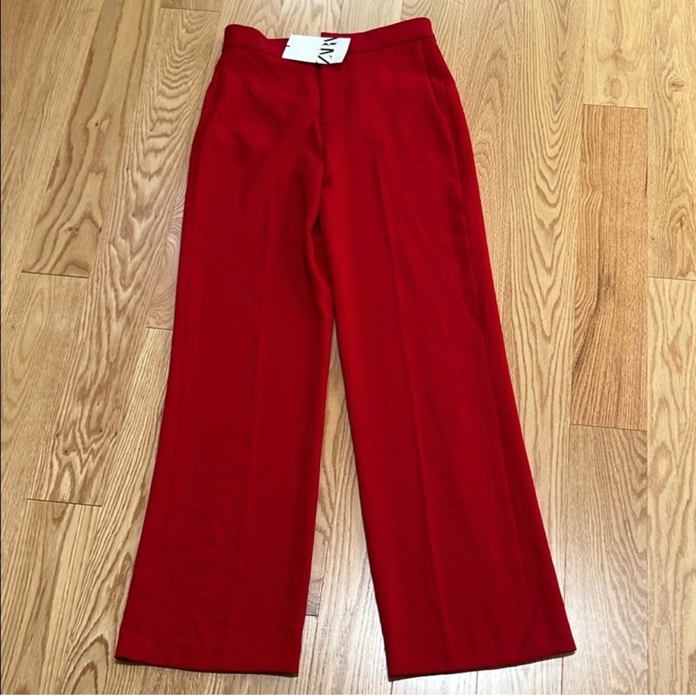 Zara Bold Red Trousers